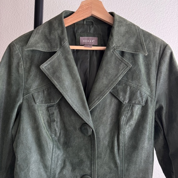 VINTAGE leather trench coat - Picture 5 of 7